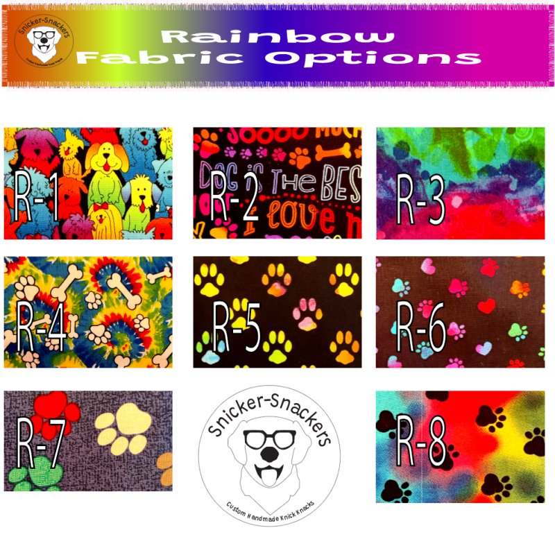 Rainbow fabrics